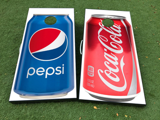 Coca Cola Pepsi Cornhole Brettspiel-Aufkleber Vinylfolie mit laminierter Folie