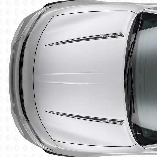 Doppelte individuelle Umrissstreifen Motorhauben-Vinylaufkleber für Dodge Charger 2015-2026