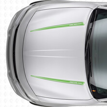 Doppelte individuelle Umrissstreifen Motorhauben-Vinylaufkleber für Dodge Charger 2015-2026_3