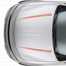 Doppelte individuelle Umrissstreifen Motorhauben-Vinylaufkleber für Dodge Charger 2015-2026_4