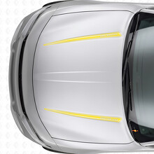Doppelte individuelle Umrissstreifen Motorhauben-Vinylaufkleber für Dodge Charger 2015-2026_5