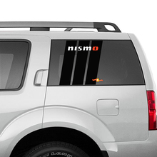 Nismo Heritage Stripes Vinyl -Aufkleber Aufkleber für Nissan Quarter Fenster
 2