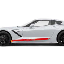 Individuelle Seitenstreifen Vinylaufkleber für Chevrolet Corvette_2