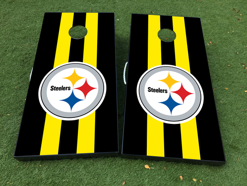 Pittsburgh Steelers Cornhole Brettspiel-Aufkleber Vinylfolie mit laminierter Folie