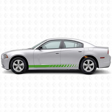 Dual Strobe Streifen Seiten Vinyl Aufkleber Sticker für Dodge Charger 2011-2014_3