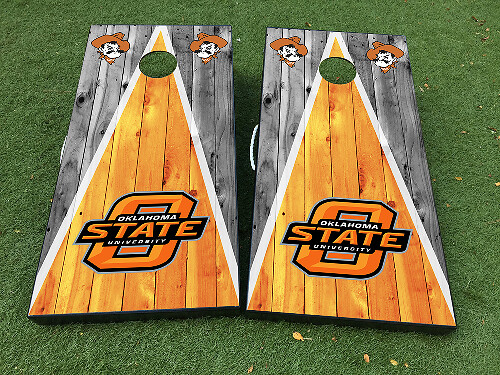 Oklahoma State University Cornhole Board Vinylfolie Aufkleberset