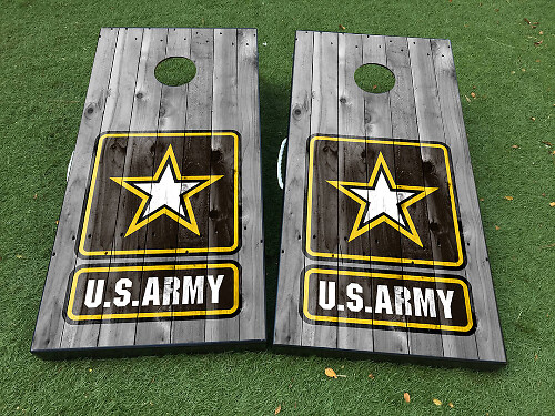 U.S. Army Militärstil Cornhole-Brett Wrap-Aufkleberset
