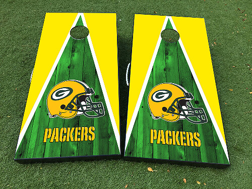 Green Bay Packers Cornhole-Brett Vinyl-Aufkleber-Set
