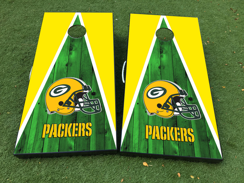 Green Bay Packers Cornhole Brettspiel-Aufkleber Vinylfolie mit laminierter Folie