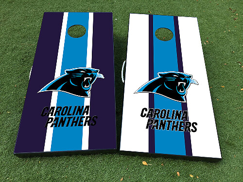 Carolina Panthers Cornhole-Brett Vinyl-Folienaufkleber-Set