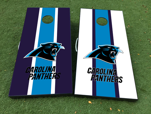 Carolina Panthers Logo Cornhole Brettspiel-Aufkleber Vinylfolie mit laminierter Folie