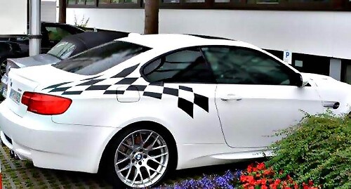 BMW LTW M3 E92 Spezifische leichte Flagge hintere Aufkleber Aufkleber Alle Farben
