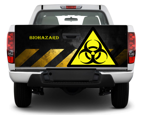 Biohazard Toxic Danger Heckklappen-Aufkleber, Aufkleber, Pick-up-Truck, SUV, Auto