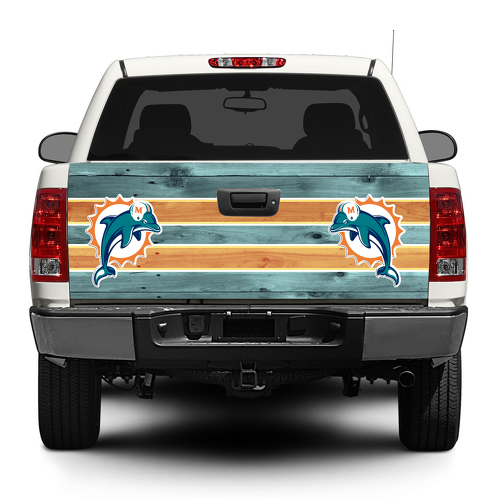 Miami Dolphins Football Logo Heckklappen-Aufkleber, Aufkleber, Pick-up-Truck, SUV, Auto