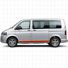 Markenseitlicher Vinyl-Streifen-Decal-Kit für Volkswagen T5 Multivan_4