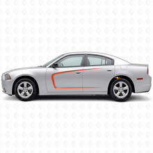 C-Style-Streifen mit Innenkontur Seitenvinylaufkleber für Dodge Charger 2011-2014_3