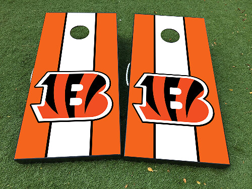 Cincinnati Bengals Football Cornhole Brett Vinyl-Aufkleber Set