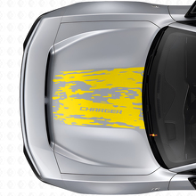 Abgenutzter Motorhauben-Vinylaufkleber für Dodge Charger Electric_5