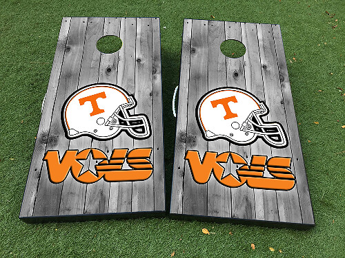 Tennessee Vols Football Helm Cornhole Board Vinylaufkleber