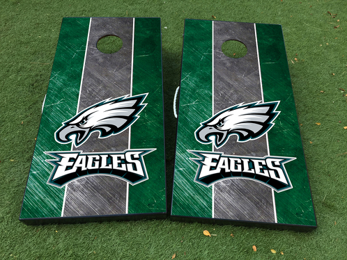 Philadelphia Eagles Football Cornhole Brettspiel-Aufkleber Vinylfolie mit laminierter Folie