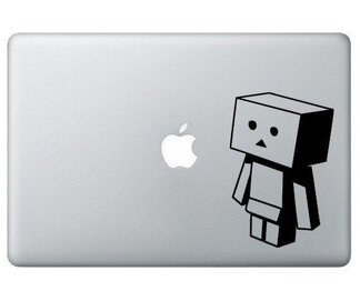 Danbo Looking Down Box Roboter MacBook Laptop Vinyl Aufkleber Aufkleber

