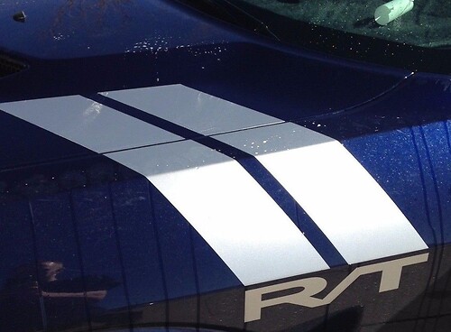DODGE HEMI CHALLENGER R-T Fender Hash Marks Racing Stripes Vinyl Aufkleber Aufkleber
