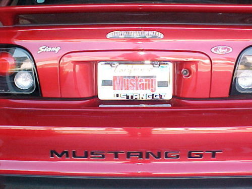94–98 Mustang Gt V6 Letter Inserts Decals Bumper Letters Ford Licensed Stickers