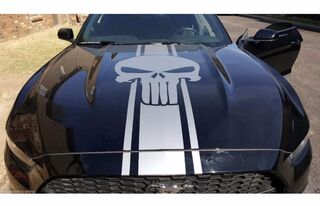 auto aufkleber vinyl motorhaubenaufkleber ford mustang shelby sport Punisher Racing Stripes s