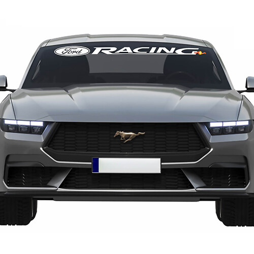 GROSS - gestanzter Ford Racing Mustang Windschutz, gestanzter Vinyl-Aufkleber RC085
