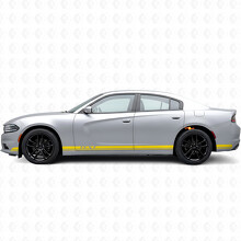 Doppelte Streifen & Individuell bedruckter Seitlicher Vinyl-Aufkleber für Dodge Charger 2015-2026_5