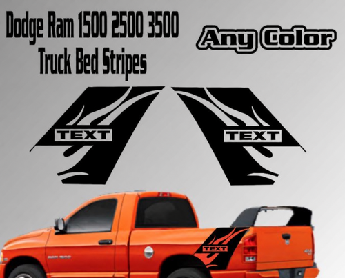 Individuelle Aufkleber Truck-Bett-Streifen Flammen Vinylaufkleber für Dodge Ram Daytona 1500 2500