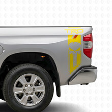 TRD Punisher Schädel Streifen Seitlicher Vinyl-Aufkleber für Toyota Tundra_5