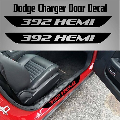 392 HEMI SRT Türschweller Vinyl Aufkleber für Dodge Charger 2015-2017
