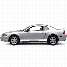 Benutzerdefinierter Vinyl-Aufkleber Satz für Rocker Panel Streifen für Musclecar Mustang 1994-2004_2