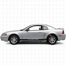 Benutzerdefinierter Vinyl-Aufkleber Satz für Rocker Panel Streifen für Musclecar Mustang 1994-2004_3