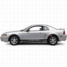 Benutzerdefinierter Vinyl-Aufkleber Satz für Rocker Panel Streifen für Musclecar Mustang 1994-2004_4