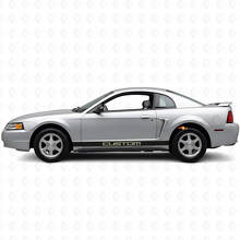 Benutzerdefinierter Vinyl-Aufkleber Satz für Rocker Panel Streifen für Musclecar Mustang 1994-2004_5