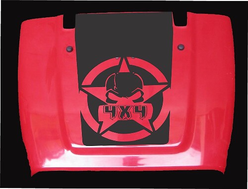 Jeep Wrangler Gasmaske 4 x 4 Vinyl Hood Aufkleber Aufkleber LJ TJ JK JKU Offroad lustig