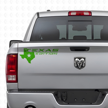 Texas Edition mit Kartenlogo Heckklappen-Vinylaufkleber für Trucks_3