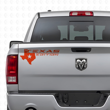Texas Edition mit Kartenlogo Heckklappen-Vinylaufkleber für Trucks_4