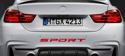 Sport-Vinyl-Aufkleber-Aufkleber Sportwagen Rennwagen Autoaufkleber Emblem Logo ROT