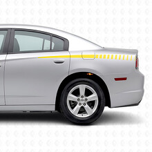 Verlaufende Stroboskop-Streifen Seiten-Vinylaufkleber für Dodge Charger 2011-2014_5