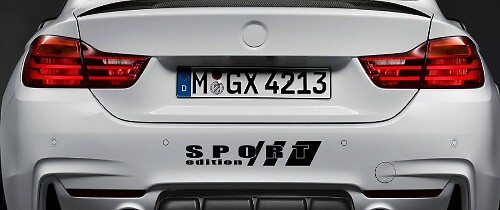 Sport Edition Heckstoßstangen Vinyl-Aufkleber für BMW