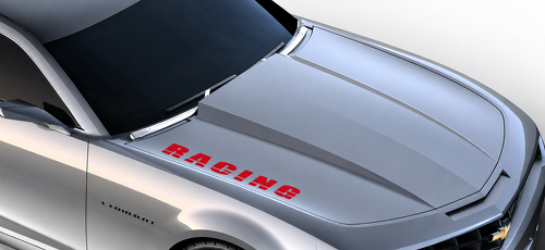 RACING Lettering — Vinylaufkleber (Motorhaube) für Chevrolet Camaro