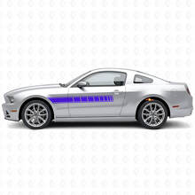 Schachbrett-Seitenstreifen Vinyl-Aufkleber-Set für Musclecar Musclecarmodel 2010-2014_2