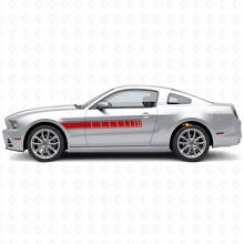 Schachbrett-Seitenstreifen Vinyl-Aufkleber-Set für Musclecar Musclecarmodel 2010-2014_3