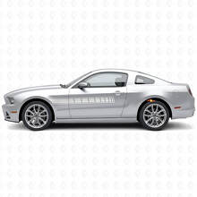 Schachbrett-Seitenstreifen Vinyl-Aufkleber-Set für Musclecar Musclecarmodel 2010-2014_4