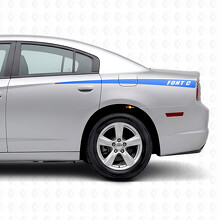 Verlaufende individuelle Streifen Seiten-Vinylaufkleber für Dodge Charger 2011-2014_2