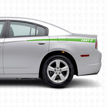 Verlaufende individuelle Streifen Seiten-Vinylaufkleber für Dodge Charger 2011-2014_3
