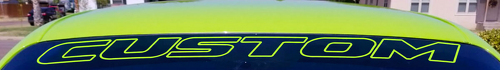 Hellcat-Stil Windschutzscheiben-Banner Vinyl-Aufkleber für Dodge Challenger